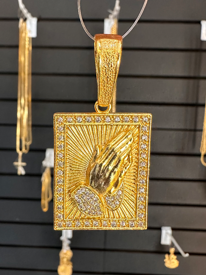 Pingente Religioso Banhado a Ouro 18k