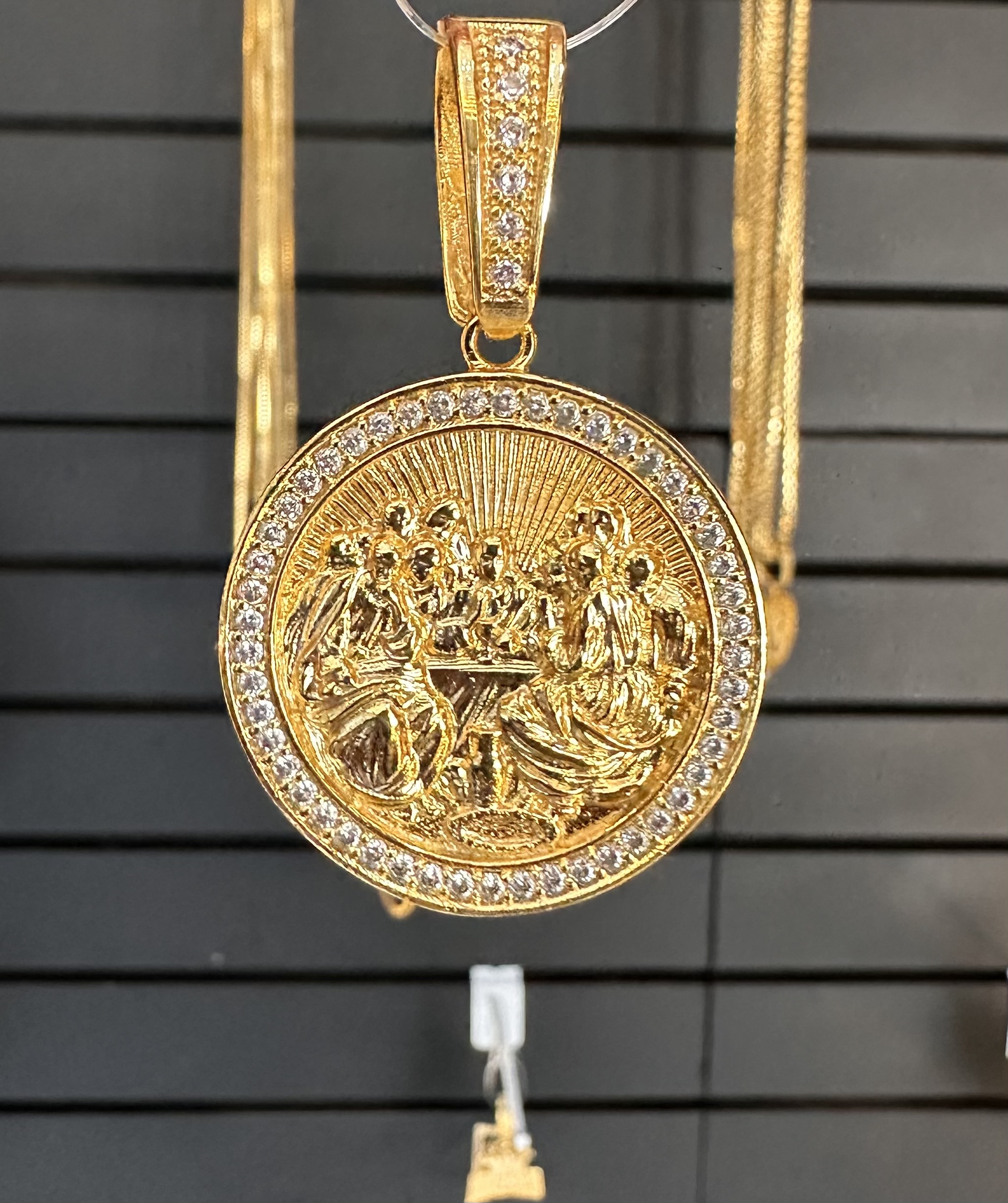 Pingente Santa Ceia Banhado a Ouro 18k